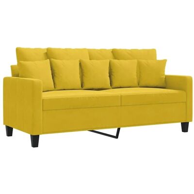 vidaXL Maisonchic - 2-Sitzer Samtsofa - Gelb - Sofa vidaXL Maisonchic - 2-Sitzer Samtsofa - Gelb - Sofa