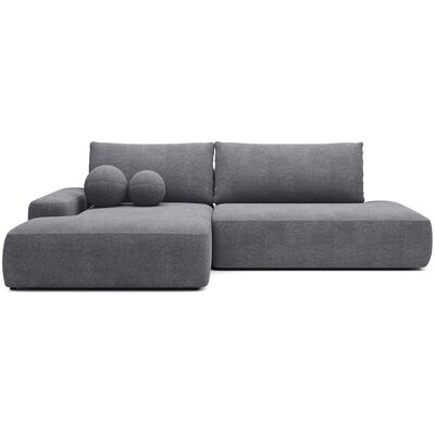 Vente-unique Schlafsofa Daviso Grau 276 cm Vente-unique Schlafsofa Daviso Grau 276 cm