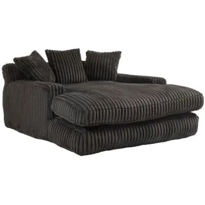 PXloue Stoffsofa Cord Bodensofa 125x155x63cm mit 3 Kissen Schwarz PXloue Stoffsofa Cord Bodensofa 125x155x63cm mit 3 Kissen Schwarz