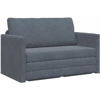 vidaXL Schlafsofa Dunkelgrau 124 x 204 x 61 cm Samt 4106703 vidaXL Schlafsofa Dunkelgrau 124 x 204 x 61 cm Samt 4106703