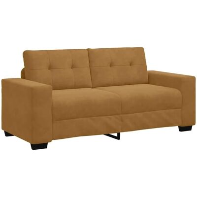 vidaXL Zweisitzer-Sofa Braun 140 cm Samt vidaXL Zweisitzer-Sofa Braun 140 cm Samt