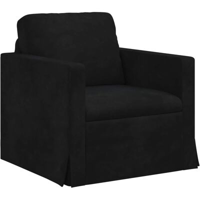 vidaXL Sofa Schwarz 78 x 78 x 80 cm Samt 42024410 vidaXL Sofa Schwarz 78 x 78 x 80 cm Samt 42024410