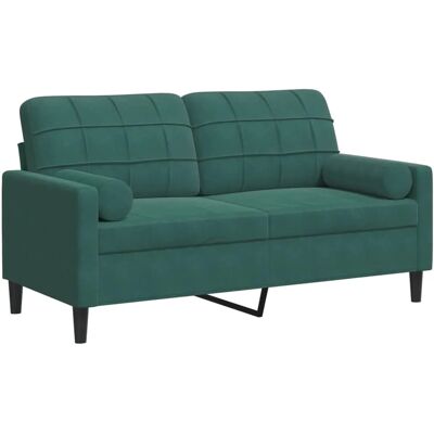 VidaXL 2-Sitzer Dunkelgrüner Samtsofa - Möbel VidaXL 2-Sitzer Dunkelgrüner Samtsofa - Möbel