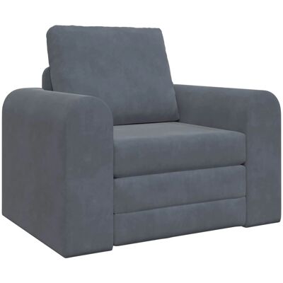 vidaXL Klappsofa Bett Dunkelgrau 98 x 71 x 83 cm Samt 42030504 vidaXL Klappsofa Bett Dunkelgrau 98 x 71 x 83 cm Samt 42030504