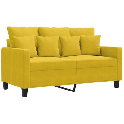 MaisonChic - Zwei-Sitzer Giallo Samtsofa - Sofa MaisonChic - Zwei-Sitzer Giallo Samtsofa - Sofa