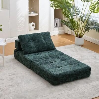 PXloue Klappbares Schlafsofa 79x79 cm mit Kissen 79x180 cm Liegefläche für Wohnzimmer Schlafzimmerg Grün PXloue Klappbares Schlafsofa 79x79 cm mit Kissen 79x180 cm Liegefläche für Wohnzimmer Schlafzimmerg Grün