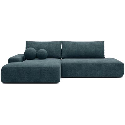 Vente-unique Schlafsofa Daviso Blau 276 cm Vente-unique Schlafsofa Daviso Blau 276 cm