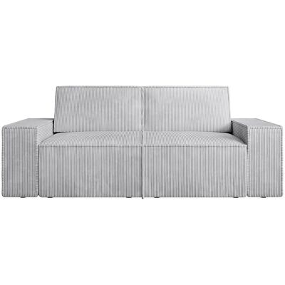 Vente-unique Sofa Ohne Schlafmöglichkeit Amelia Hellgrau 210 cm Vente-unique Sofa Ohne Schlafmöglichkeit Amelia Hellgrau 210 cm