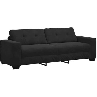 vidaXL 3-Sitzer-Sofa Schwarz 180 cm Samt 4105139 vidaXL 3-Sitzer-Sofa Schwarz 180 cm Samt 4105139