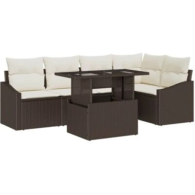 Gartensofa-Set aus Poly Rattan - Für 3-5 Personen - Außenmöbel Gartensofa-Set aus Poly Rattan - Für 3-5 Personen - Außenmöbel