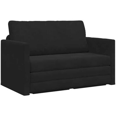 vidaXL Schlafsofa 110cm Schwarz Samt 4106706 vidaXL Schlafsofa 110cm Schwarz Samt 4106706