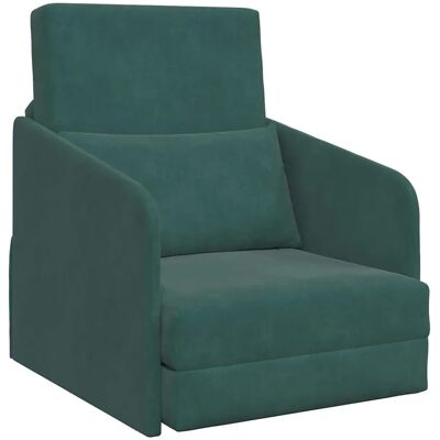 Vidaxl - Schlafsofa Dunkelgrün Samtstoff 65x80x83 cm Vidaxl - Schlafsofa Dunkelgrün Samtstoff 65x80x83 cm