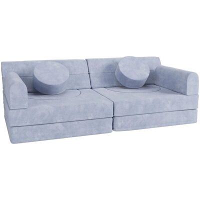 Juskys Kinder Spielsofa Kayo Cord in Hellblau Juskys Kinder Spielsofa Kayo Cord in Hellblau