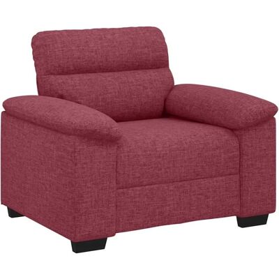 vidaXL Sessel Weinrot 100x81x84 cm Stoff 4105290 vidaXL Sessel Weinrot 100x81x84 cm Stoff 4105290