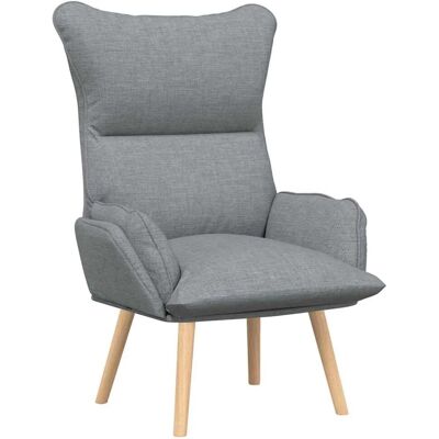 vidaXL Relaxsessel Hellgrau 69 x 74 x 93 cm Stoff 42001865 vidaXL Relaxsessel Hellgrau 69 x 74 x 93 cm Stoff 42001865