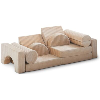 Bestlivings Spielsofa für Kinder Cord 11-teiliges Set Beige Bestlivings Spielsofa für Kinder Cord 11-teiliges Set Beige