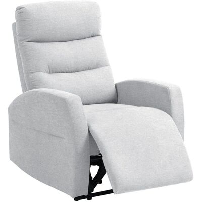 HOMCOM Relaxsessel mit Liegefunktion Polyester 76L x 93B x 103H cm Hellgrau HOMCOM Relaxsessel mit Liegefunktion Polyester 76L x 93B x 103H cm Hellgrau