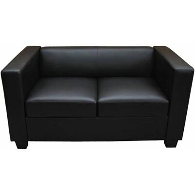 MCW 2er Sofa Lille Kunstleder Schwarz MCW 2er Sofa Lille Kunstleder Schwarz