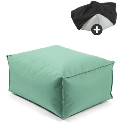 mokebo Outdoor Pouf o Hocker in Grün mit Wasserabweisender Schutzhülle Der Ruhestifter Fußhocker mit EPS-Perlen Füllung und Cover mokebo Outdoor Pouf o Hocker in Grün mit Wasserabweisender Schutzhülle Der Ruhestifter Fußhocker mit EPS-Perlen Füllung und Cover