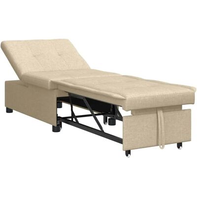 vidaXL Schlafsofa Creme 194 x 50 x 82 cm Sperrholz 42008588 vidaXL Schlafsofa Creme 194 x 50 x 82 cm Sperrholz 42008588