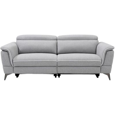 Vente-unique Relaxsofa Macari Hellgrau 216 cm Vente-unique Relaxsofa Macari Hellgrau 216 cm