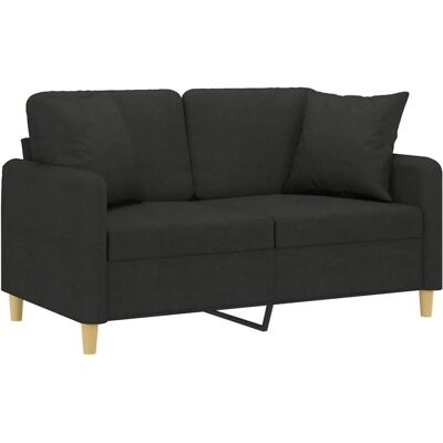 vidaXL Moderner 2-Sitzer Schwarz - Sofas vidaXL Moderner 2-Sitzer Schwarz - Sofas