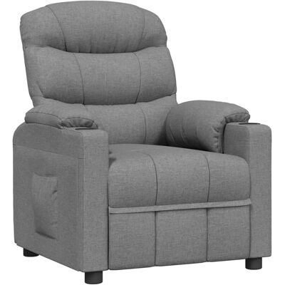 vidaXL Relaxsessel Hellgrau Stoff 348070 vidaXL Relaxsessel Hellgrau Stoff 348070