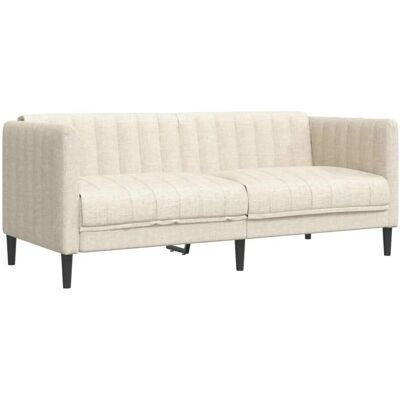 vidaXL 2-Sitz Sofa Stoff Creme vidaXL 2-Sitz Sofa Stoff Creme