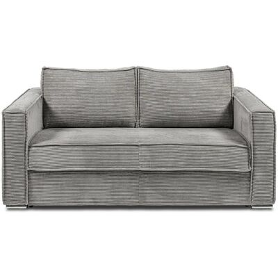 Vente-unique Schlafsofa Loreto Hellgrau 195 cm Vente-unique Schlafsofa Loreto Hellgrau 195 cm