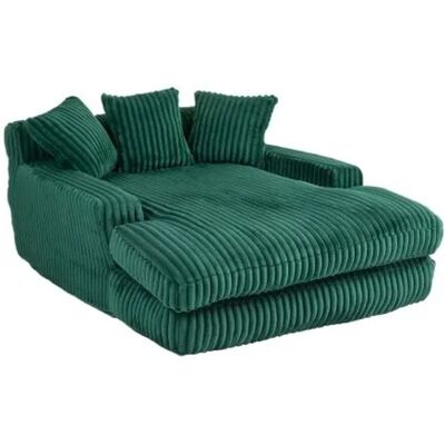 PXloue Stoffsofa Cord Bodensofa 125x155x63cm mit 3 Kissen Grün PXloue Stoffsofa Cord Bodensofa 125x155x63cm mit 3 Kissen Grün
