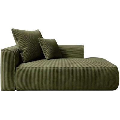 Vente-unique Recamiere Ohne Schlaffunktion Pineta Khaki 180 cm Vente-unique Recamiere Ohne Schlaffunktion Pineta Khaki 180 cm