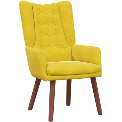 vidaXL Relaxsessel Gelb 63 x 67 x 94 cm Samt 42001821 vidaXL Relaxsessel Gelb 63 x 67 x 94 cm Samt 42001821