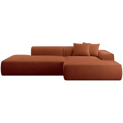 Vente-unique Sofa Ohne Schlafmöglichkeit Erynel Terracotta 305 cm Vente-unique Sofa Ohne Schlafmöglichkeit Erynel Terracotta 305 cm