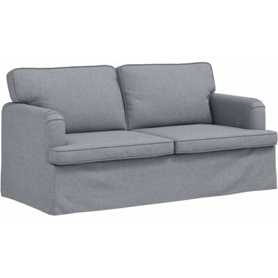 vidaXL Sofa Hellgrau 142 x 80 x 85 cm Stoff 42024490 vidaXL Sofa Hellgrau 142 x 80 x 85 cm Stoff 42024490