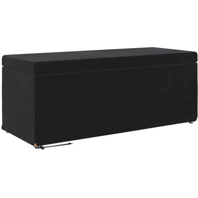vidaXL Hocker Schwarz 101 x 41 x 40 cm Samt und Engineering Holz 876799 vidaXL Hocker Schwarz 101 x 41 x 40 cm Samt und Engineering Holz 876799