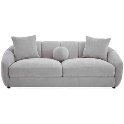 Vente-unique Sofa Ohne Schlafmöglichkeit Nafeki Hellgrau 216 cm Vente-unique Sofa Ohne Schlafmöglichkeit Nafeki Hellgrau 216 cm