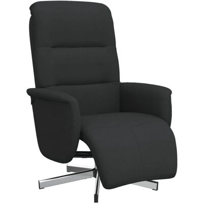vidaXL Schwarzer Stoff-Relaxsessel - Relaxsessel vidaXL Schwarzer Stoff-Relaxsessel - Relaxsessel