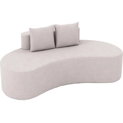 Costway Sofa für 3 Sitzer Polstersofa mit Rückenlehne & 2 Kissen Grau Costway Sofa für 3 Sitzer Polstersofa mit Rückenlehne & 2 Kissen Grau