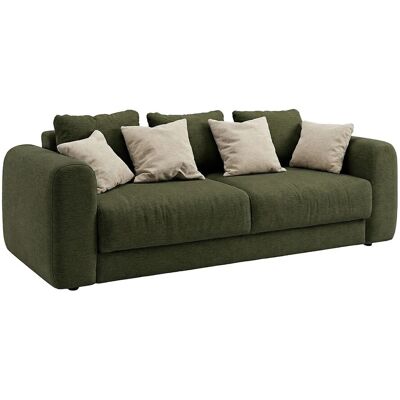 Vente-unique Schlafsofa Zabano Grün 250 cm Vente-unique Schlafsofa Zabano Grün 250 cm