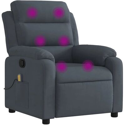 vidaXL Elektrischer Samt-Recliner-Massagesessel - Massage Sessel vidaXL Elektrischer Samt-Recliner-Massagesessel - Massage Sessel