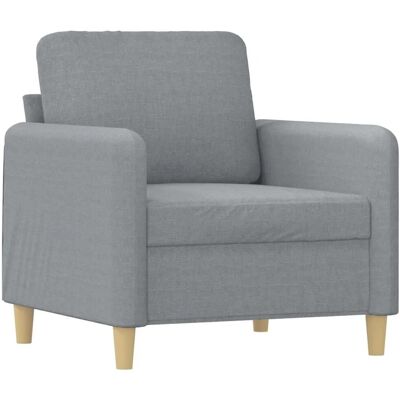 MAISONCHIC - Hellgraues Stoffsessel 60 cm - Sessel MAISONCHIC - Hellgraues Stoffsessel 60 cm - Sessel