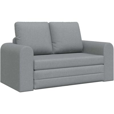 vidaXL Klappsofa Bett Hellgrau 148 x 71 x 83 cm Stoff 42030506 vidaXL Klappsofa Bett Hellgrau 148 x 71 x 83 cm Stoff 42030506