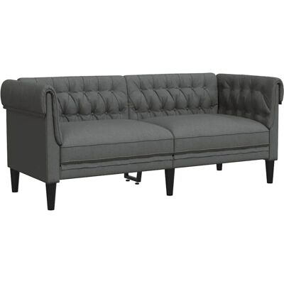vidaXL Sofa Dunkelgrau 182,5 x 74,5 x 74,5 cm Polyester 42013008 vidaXL Sofa Dunkelgrau 182,5 x 74,5 x 74,5 cm Polyester 42013008