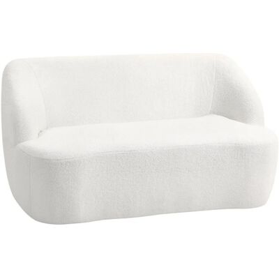 HOMCOM Sofa 2-Sitzer 142 cm Couch Polstersofa für Wohnzimmer Cremeweiß HOMCOM Sofa 2-Sitzer 142 cm Couch Polstersofa für Wohnzimmer Cremeweiß