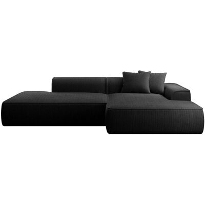 Vente-unique Sofa Ohne Schlafmöglichkeit Erynel Schwarz 305 cm Vente-unique Sofa Ohne Schlafmöglichkeit Erynel Schwarz 305 cm