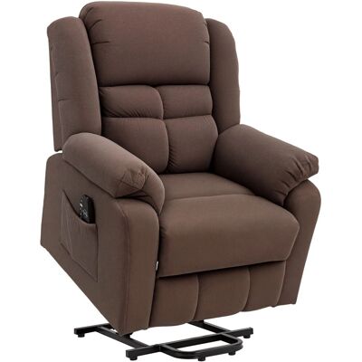 HOMCOM Fernsehsessel mit Aufstehhilfe Polyester Stahl Braun 92B x 102T x 104H cm HOMCOM Fernsehsessel mit Aufstehhilfe Polyester Stahl Braun 92B x 102T x 104H cm
