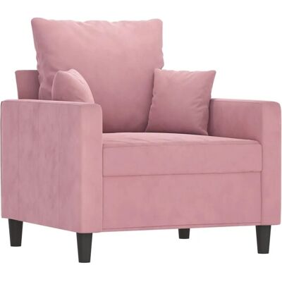 vidaXL Rosa Samt Sessel - Sessel vidaXL Rosa Samt Sessel - Sessel