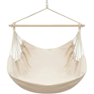 Amanka XXL Hängesessel - Baumwolle 185x130cm - Bis zu 150kg Amanka XXL Hängesessel - Baumwolle 185x130cm - Bis zu 150kg