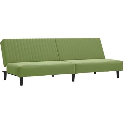 VIDAXL Hellgrünes Samtsofa-Bett VIDAXL Hellgrünes Samtsofa-Bett