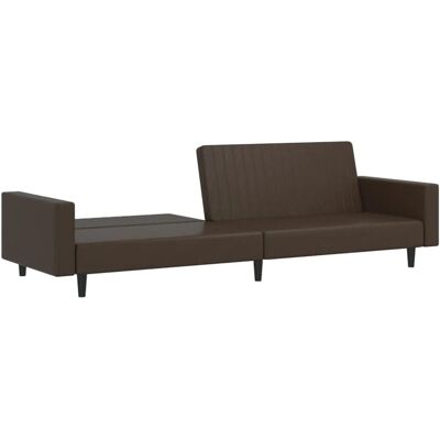 VIDAXL Schlafsofa - Braun - 2-in-1, Leicht Umwandelbar, 110kg Max VIDAXL Schlafsofa - Braun - 2-in-1, Leicht Umwandelbar, 110kg Max